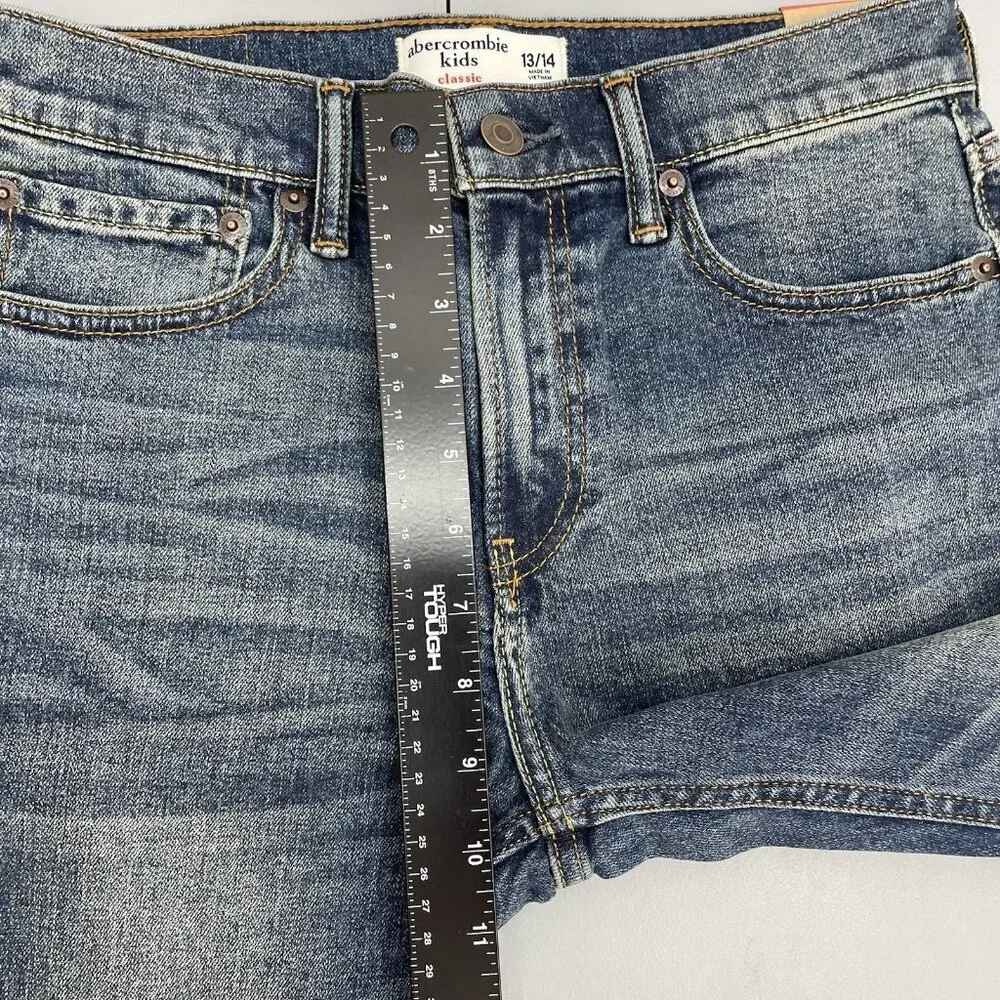Abercrombie‎ Jeans Classic Straight Leg Stretch Denim Youth Kids 14